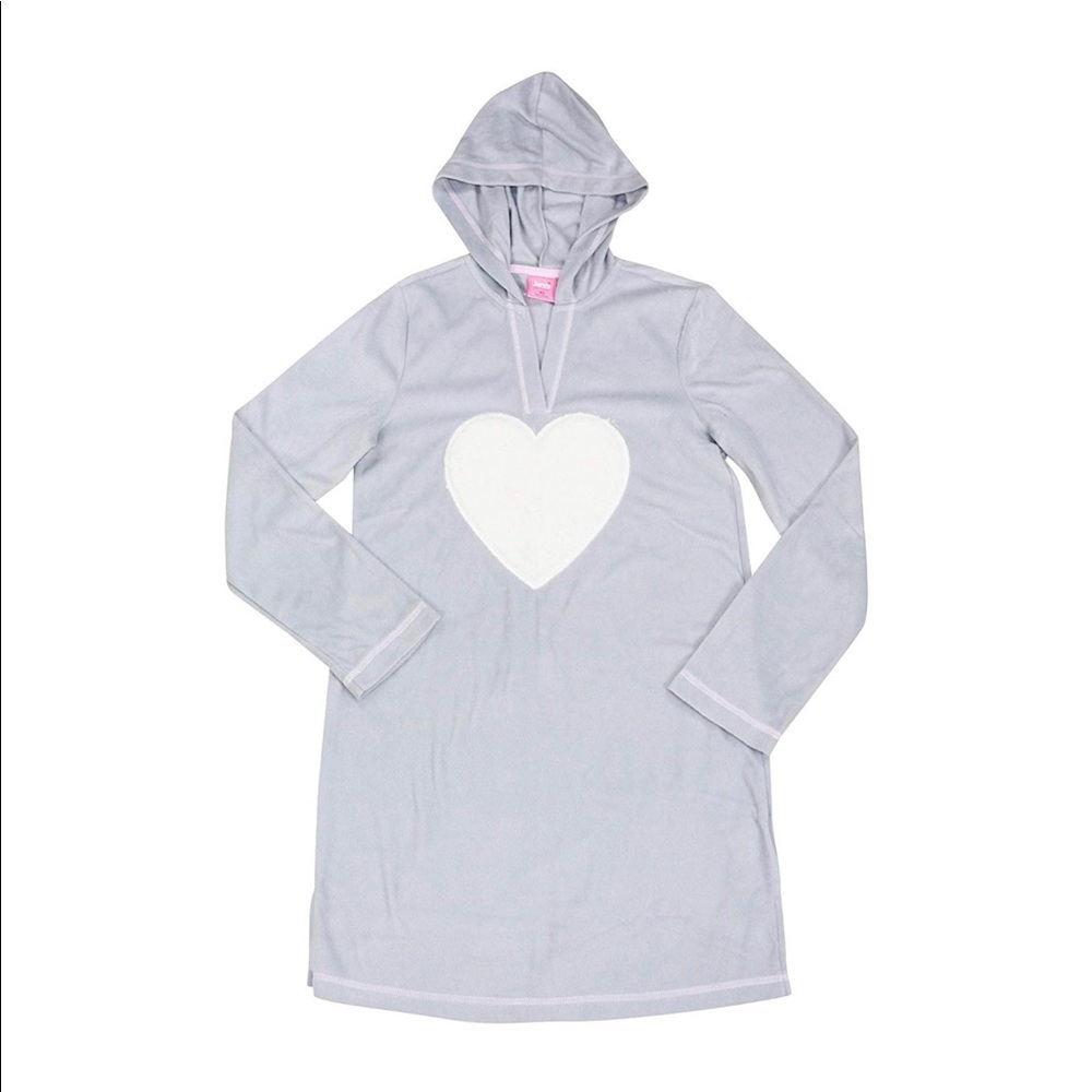 Jenni by Jennifer Moore/Hooded Fleece Sleepshirt